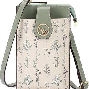 Small Crossbody Bags for Women Leather Cell Phone Purse Bag Wallet with RFID Blo